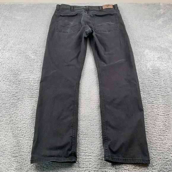 Wrangler Jeans Mens 34x29 Black Slim Straight Denim Casual Classic Fit Workwear - Picture 6 of 10